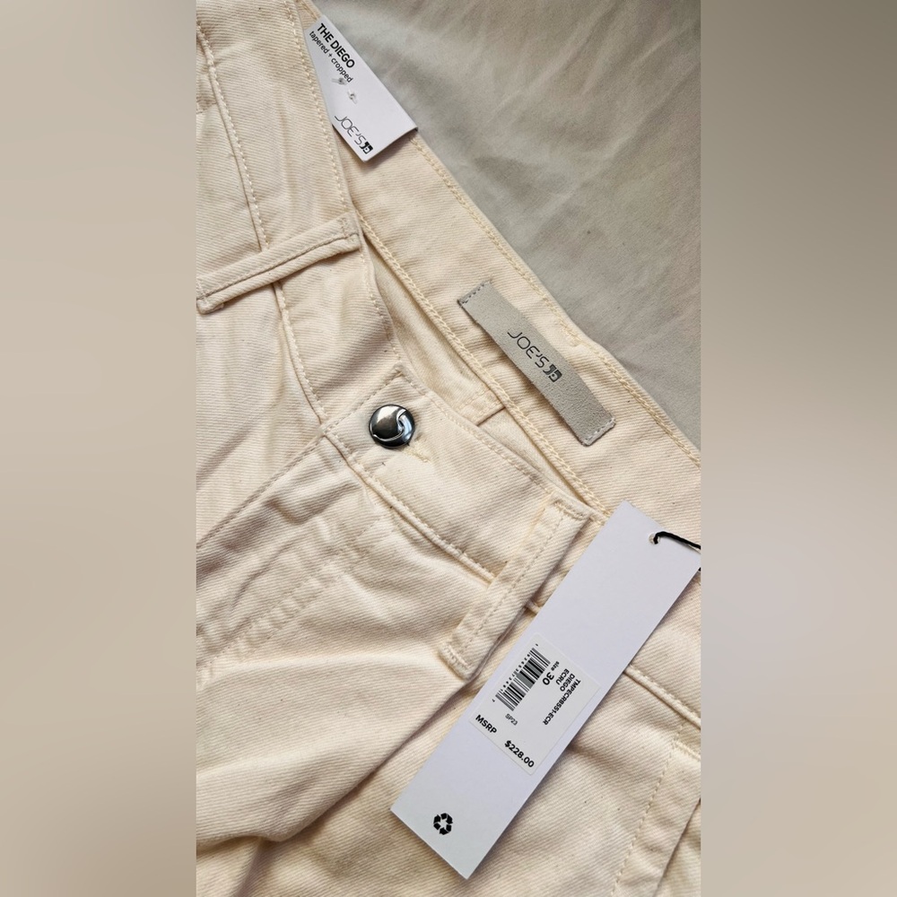 Joe's Jeans Beige Denim Trousers